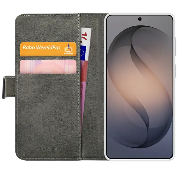 Mobilize Mobilize PU-Leren Book Case Zwart voor Samsung Galaxy S26+
