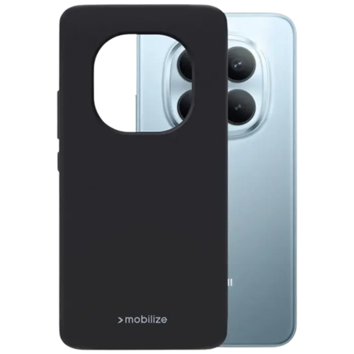 Mobilize Mobilize Rubber Gelly Case Xiaomi Redmi Note 15 Pro+ 5G - Matzwart