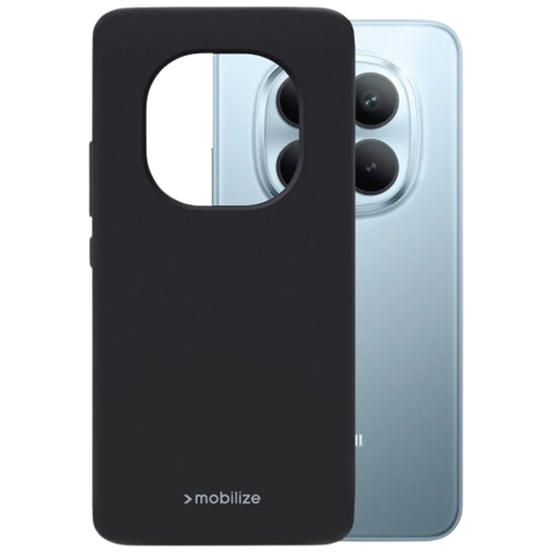 Mobilize Mobilize Rubber Gelly Case Xiaomi Redmi Note 15 Pro+ 5G - Matzwart