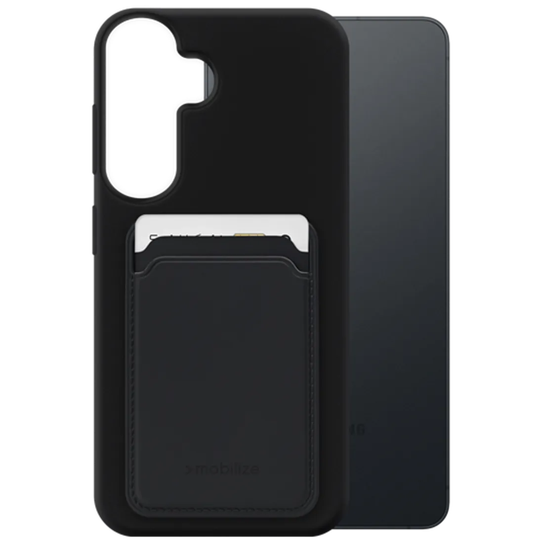Mobilize Mobilize Cardcase TPU Back Cover Samsung Galaxy S26+ - Zwart
