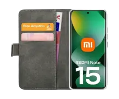 Mobilize Mobilize PU-Leren Book Case voor Xiaomi Redmi Note 15 / 15 5G - Zwart