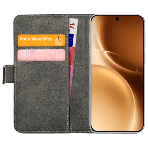 Mobilize Mobilize Classic Gelly Wallet Book Case voor Vivo X300 Pro - Zwart