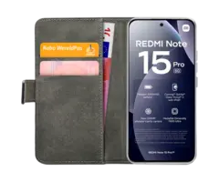 Mobilize Mobilize PU-Leren Book Case Xiaomi Redmi Note 15 Pro 5G - Zwart