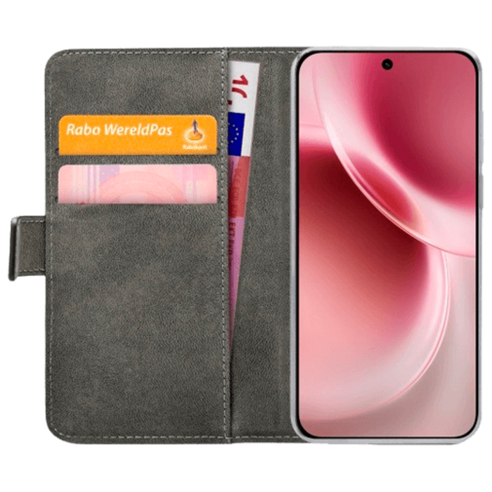 Mobilize Mobilize PU-Leren Book Case voor vivo X300 - Zwart