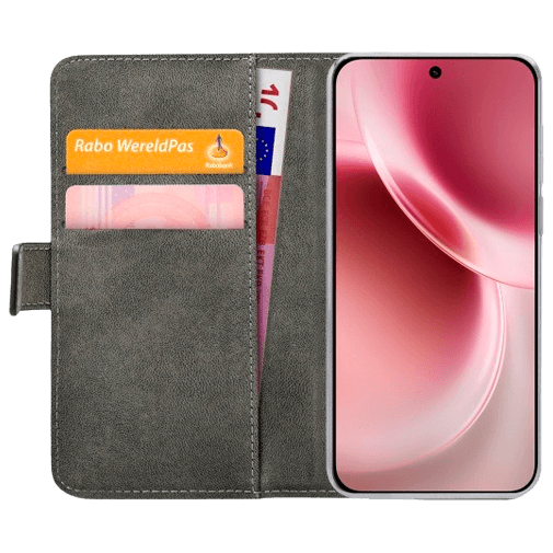 Mobilize Mobilize PU-Leren Book Case voor vivo X300 - Zwart