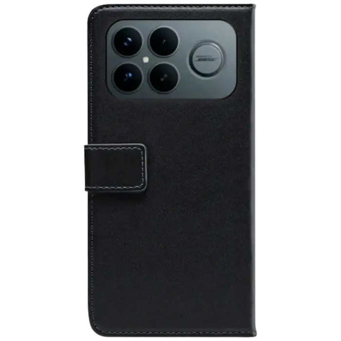 Mobilize Mobilize PU-Leren Book Case voor POCO F8 Ultra - Zwart