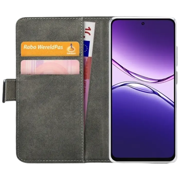 Mobilize Mobilize PU-Leren Book Case voor OPPO A5m - Zwart