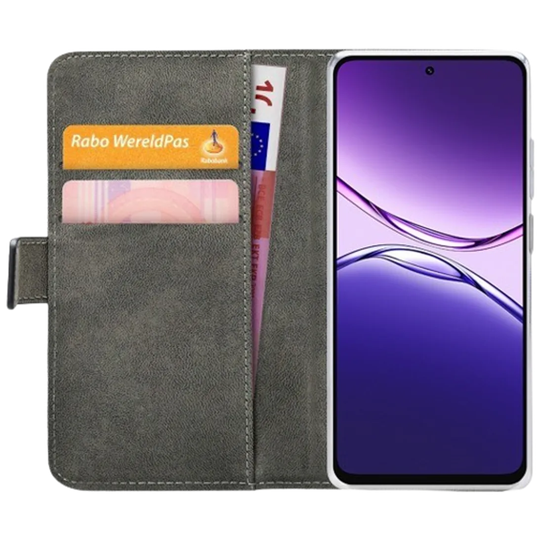 Mobilize Mobilize PU-Leren Book Case voor OPPO A5m - Zwart