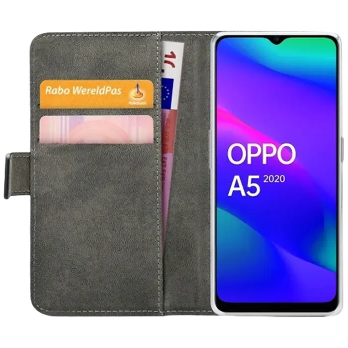 Mobilize Mobilize Classic Gelly Wallet Book Case OPPO A5 5G (2025) - Zwart