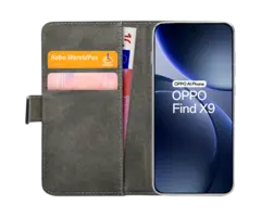 Mobilize Mobilize PU-Leer Book Case Zwart voor OPPO Find X9