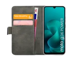 Mobilize Mobilize PU-Leer Book Case Zwart voor Motorola Moto G06 / G06 Power