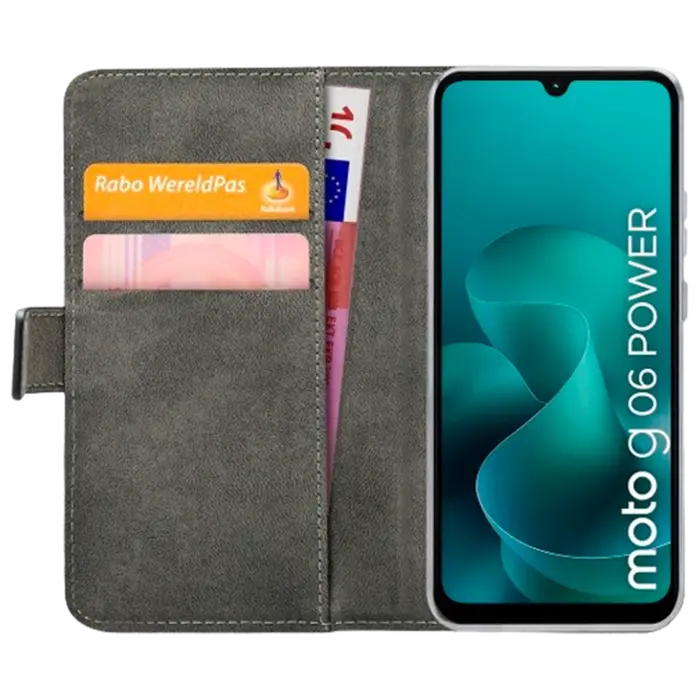 Mobilize Mobilize PU-Leer Book Case Zwart voor Motorola Moto G06 / G06 Power