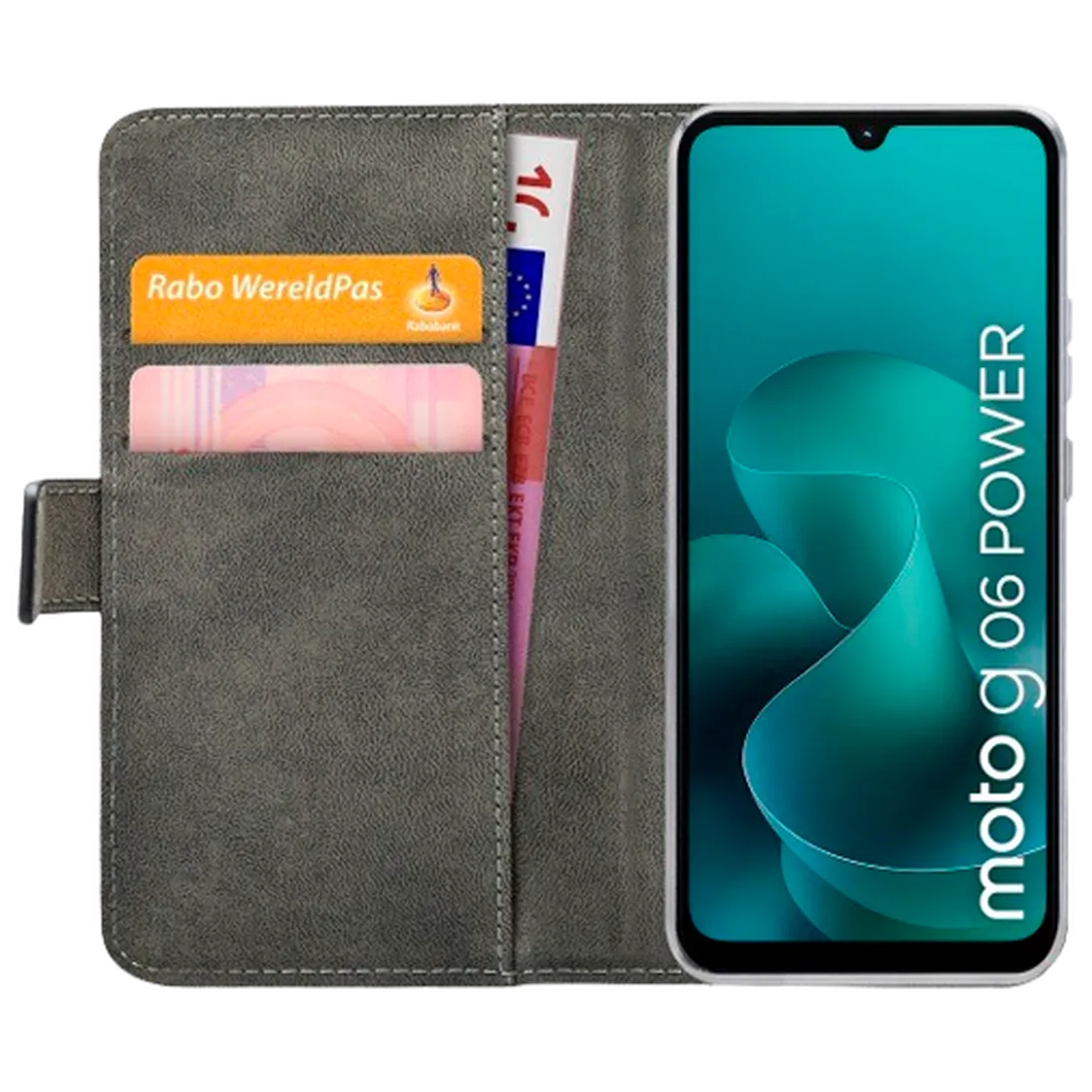 Mobilize Mobilize PU-Leer Book Case Zwart voor Motorola Moto G06 / G06 Power