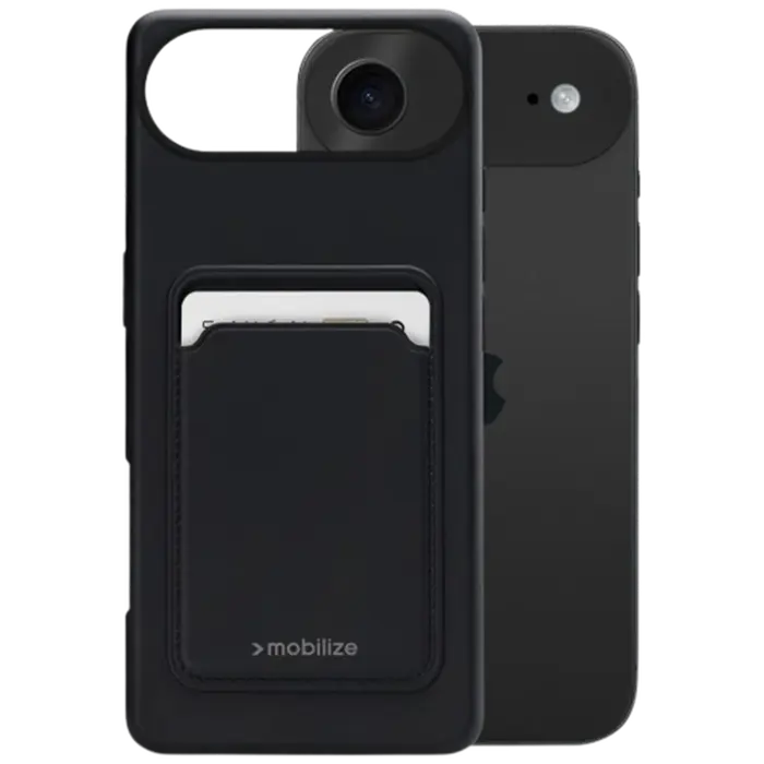 Mobilize Mobilize Cardcase TPU Back Cover Zwart voor Apple iPhone Air
