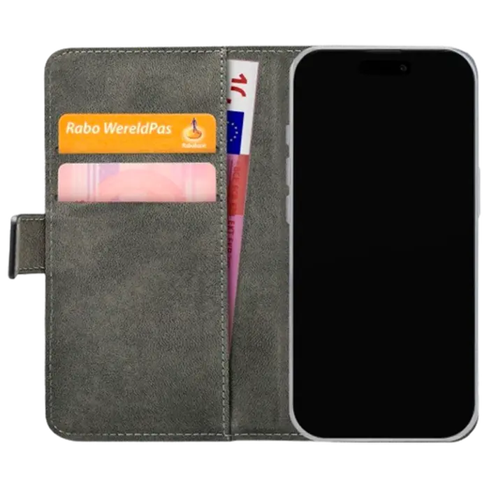 Mobilize Mobilize PU-Leer Book Case Zwart voor Apple iPhone 17 Pro