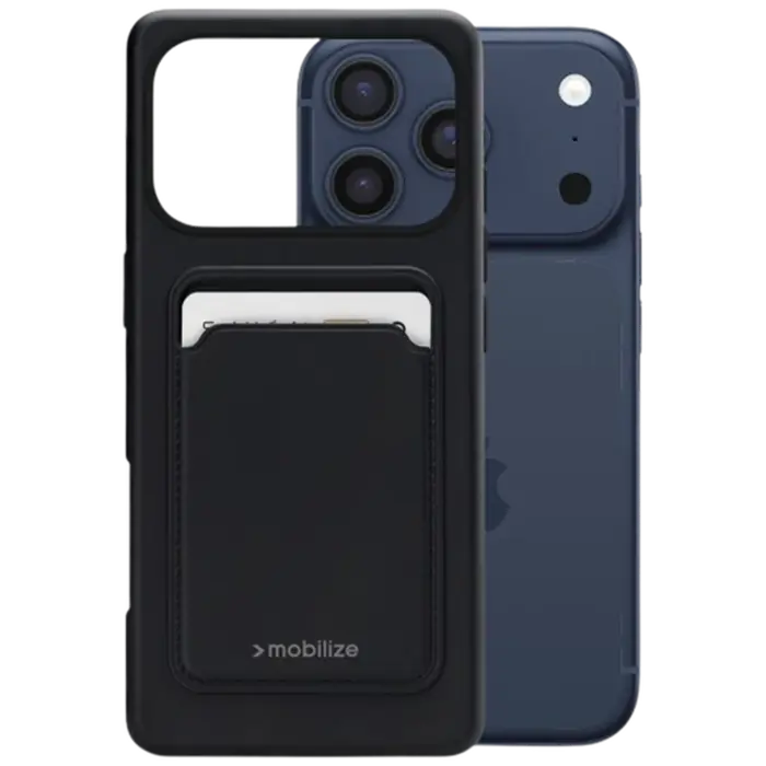 Mobilize Mobilize Cardcase TPU Back Cover Zwart Apple iPhone 17 Pro Max
