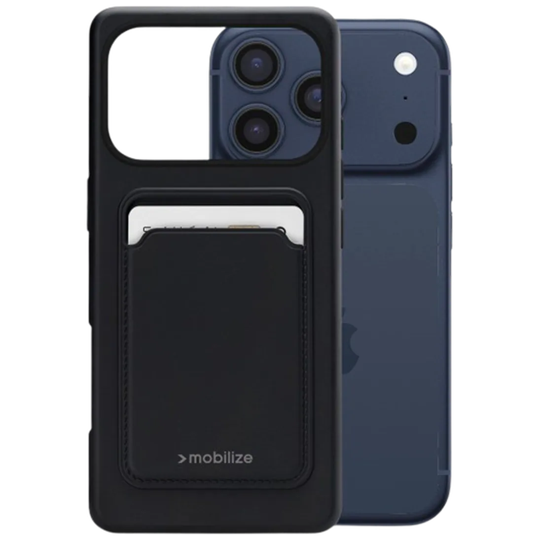 Mobilize Mobilize Cardcase TPU Back Cover Zwart Apple iPhone 17 Pro Max