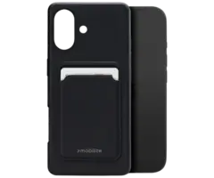 Mobilize Mobilize Cardcase TPU Back Cover Zwart voor Apple iPhone 17