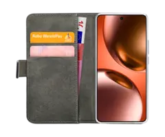 Mobilize Mobilize PU-Leren Book Case voor Realme GT 7 / GT 7T - Zwart
