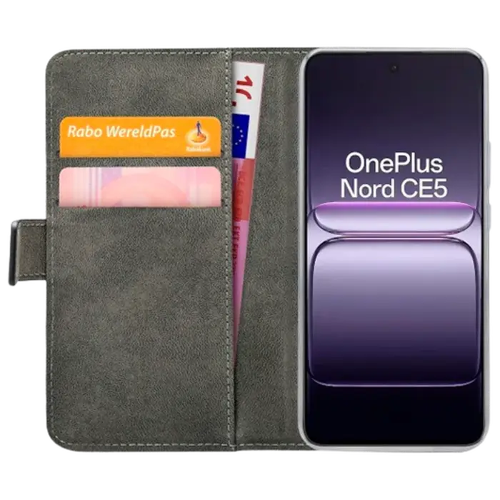 Mobilize Mobilize Classic Gelly Wallet Book Case - OnePlus Nord CE 5G - Zwart