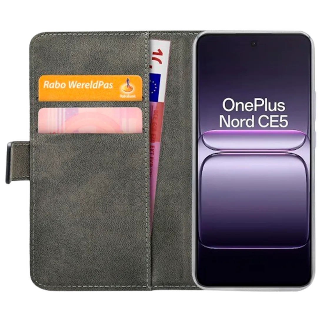 Mobilize Mobilize Classic Gelly Wallet Book Case - OnePlus Nord CE 5G - Zwart