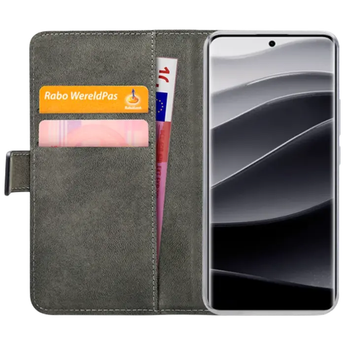 Mobilize Mobilize PU-Leer Book Case Zwart voor Xiaomi Redmi Note 14 Pro+ 5G