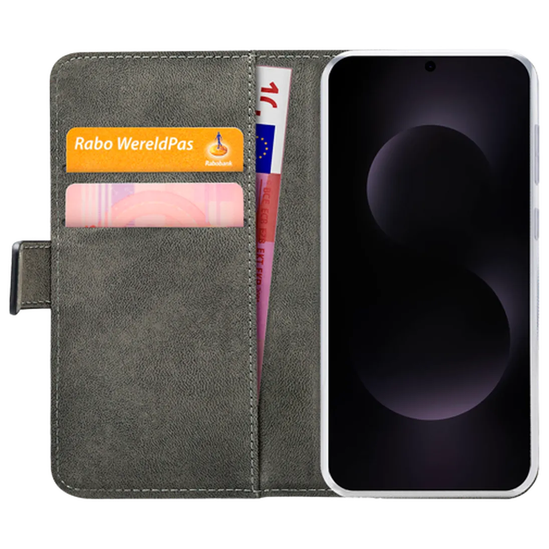 Mobilize Mobilize PU-Leer Book Case Zwart voor Samsung Galaxy S25 Edge