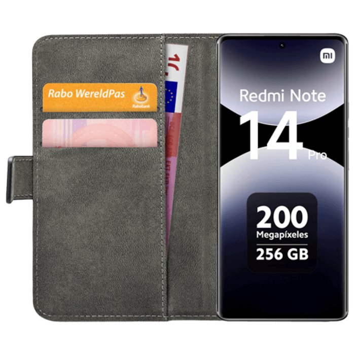 Mobilize Mobilize Classic Gelly Wallet Book Case Xiaomi Redmi Note 14 Pro 4G - Zwart