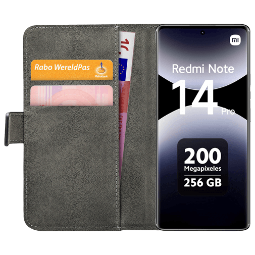 Mobilize Mobilize Classic Gelly Wallet Book Case Xiaomi Redmi Note 14 Pro 4G - Zwart