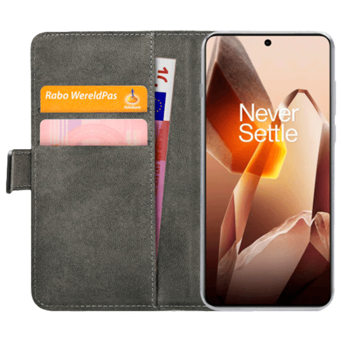 Mobilize Mobilize Classic Gelly Wallet Book Case voor OnePlus 13 - Zwart