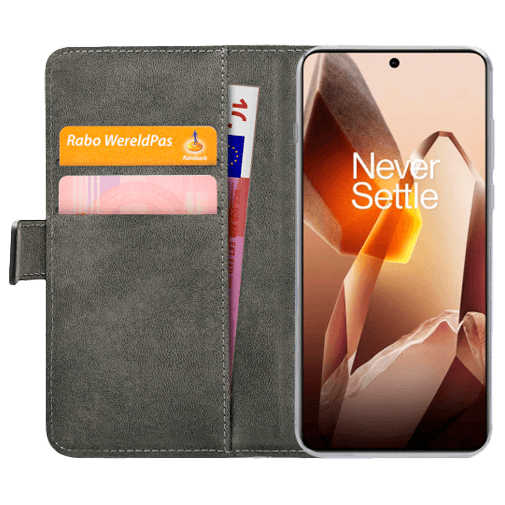 Mobilize Mobilize Classic Gelly Wallet Book Case voor OnePlus 13 - Zwart