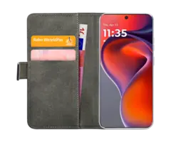 Mobilize Mobilize PU-leer Book Case Zwart voor Motorola Moto G15 / G15 Power