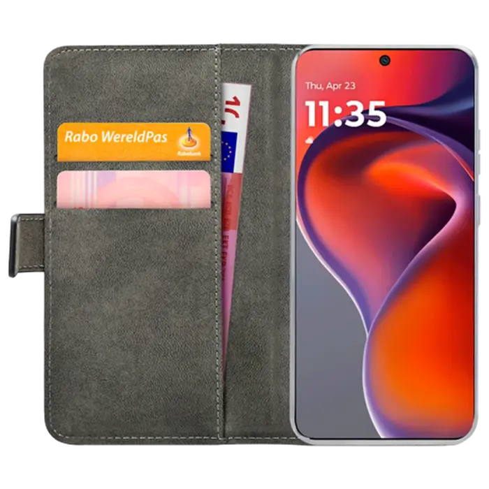 Mobilize Mobilize PU-leer Book Case Zwart voor Motorola Moto G15 / G15 Power