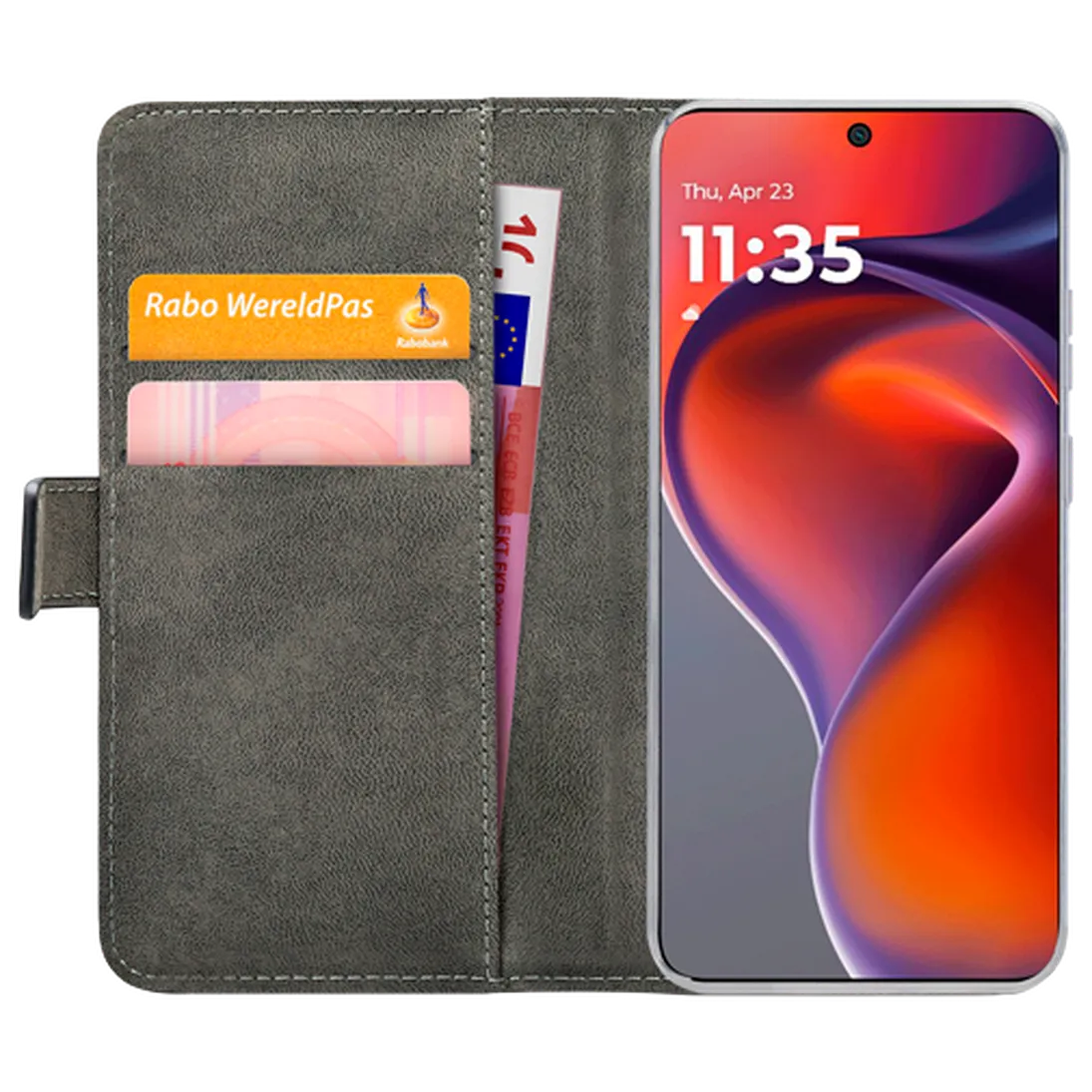 Mobilize Mobilize PU-leer Book Case Zwart voor Motorola Moto G15 / G15 Power