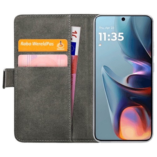 Mobilize Mobilize PU-leer Book Case Zwart voor Motorola Moto E15 / Moto G05