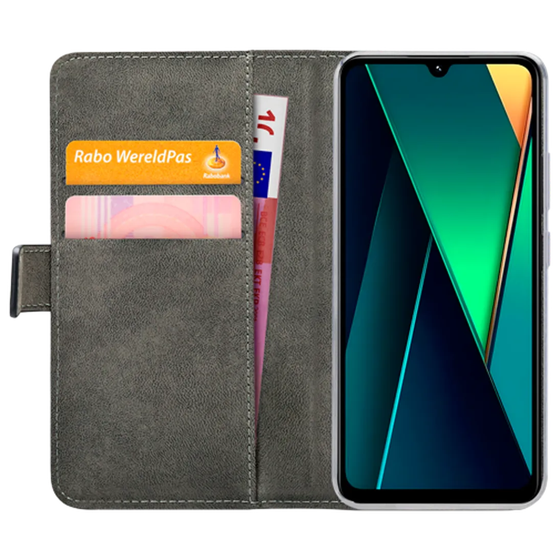 Mobilize Mobilize PU-leer Book Case Zwart voor Motorola Moto G75 5G