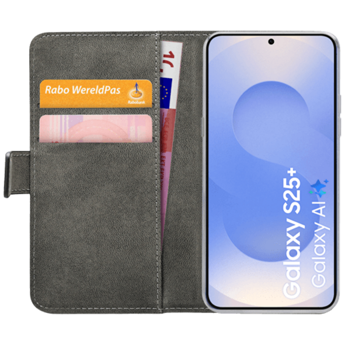 Mobilize Mobilize PU-leer Book Case Zwart voor Samsung Galaxy S25+