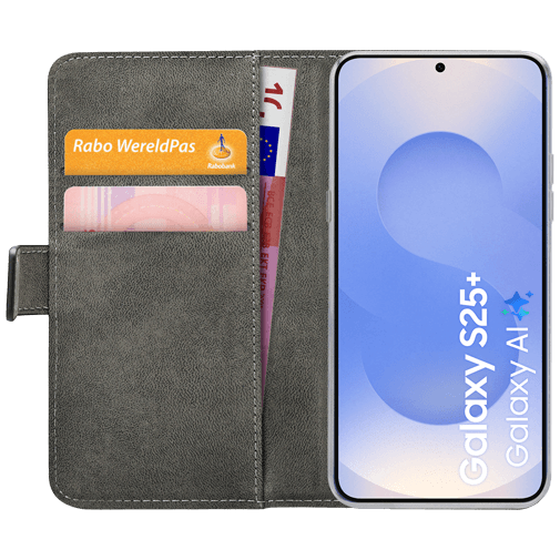 Mobilize Mobilize PU-leer Book Case Zwart voor Samsung Galaxy S25+