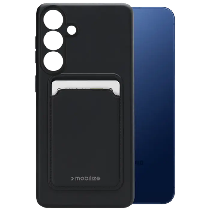 Mobilize Mobilize Cardcase TPU Back Cover Zwart voor Samsung Galaxy S25