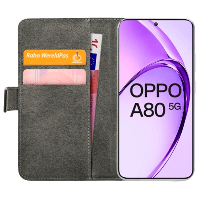 Mobilize Mobilize PU-leer Book Case Zwart voor OPPO A80