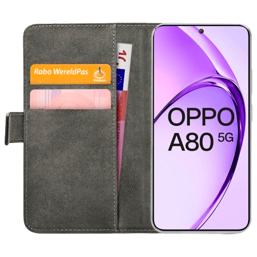 Mobilize Mobilize PU-leer Book Case Zwart voor OPPO A80