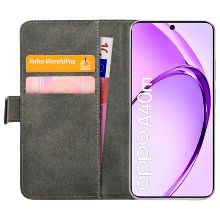 Mobilize Mobilize PU-leer Book Case Zwart voor OPPO A40 / A40m / A60 5G