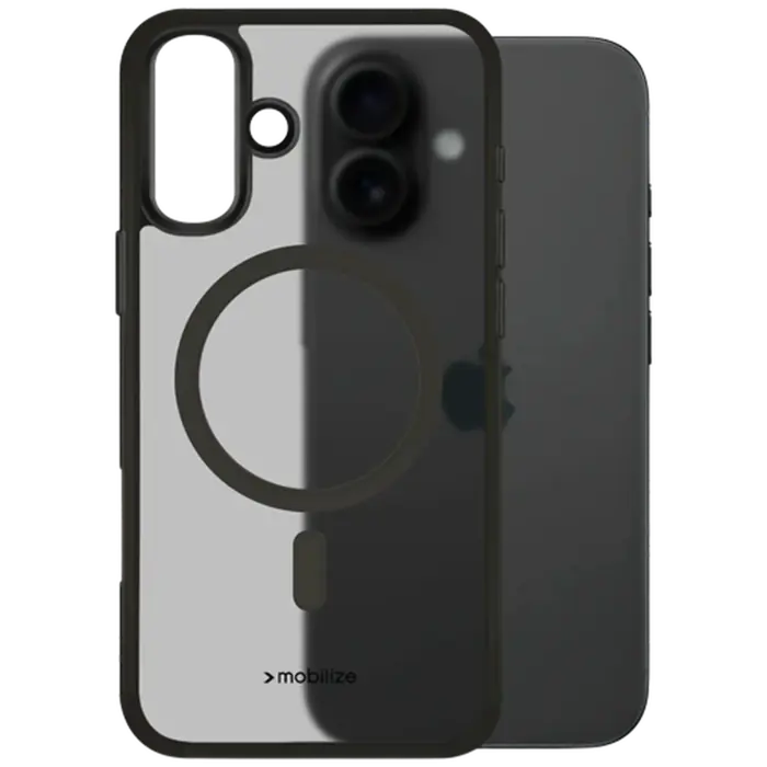 Mobilize Mobilize TPU Back Cover Magnetisch Zwart voor Apple iPhone 16