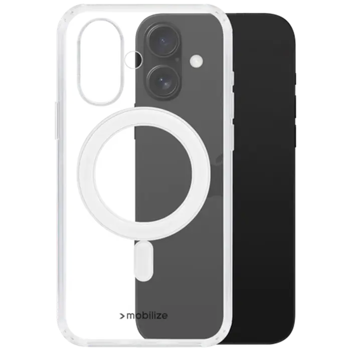 Mobilize Mobilize PC Back Cover Transparant Magnetisch voor iPhone 16 Plus