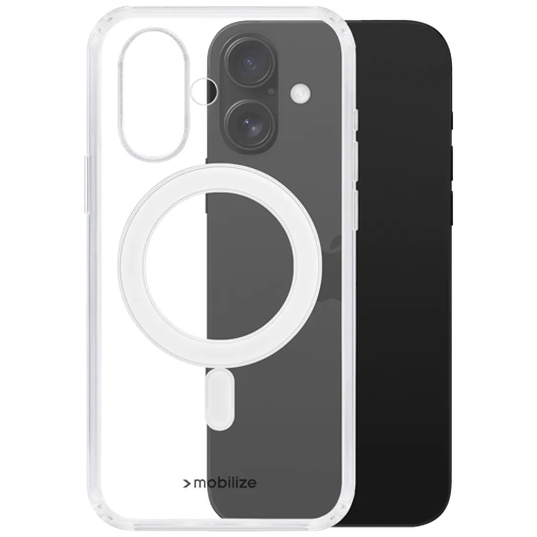 Mobilize Mobilize PC Back Cover Transparant Magnetisch voor iPhone 16 Plus