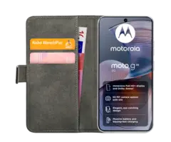 Mobilize Mobilize PU-leer Book Case Zwart voor Motorola Moto G55 5G