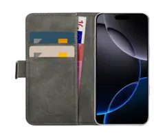Mobilize Mobilize PU-leer Book Case Zwart voor Apple iPhone 16 Pro Max