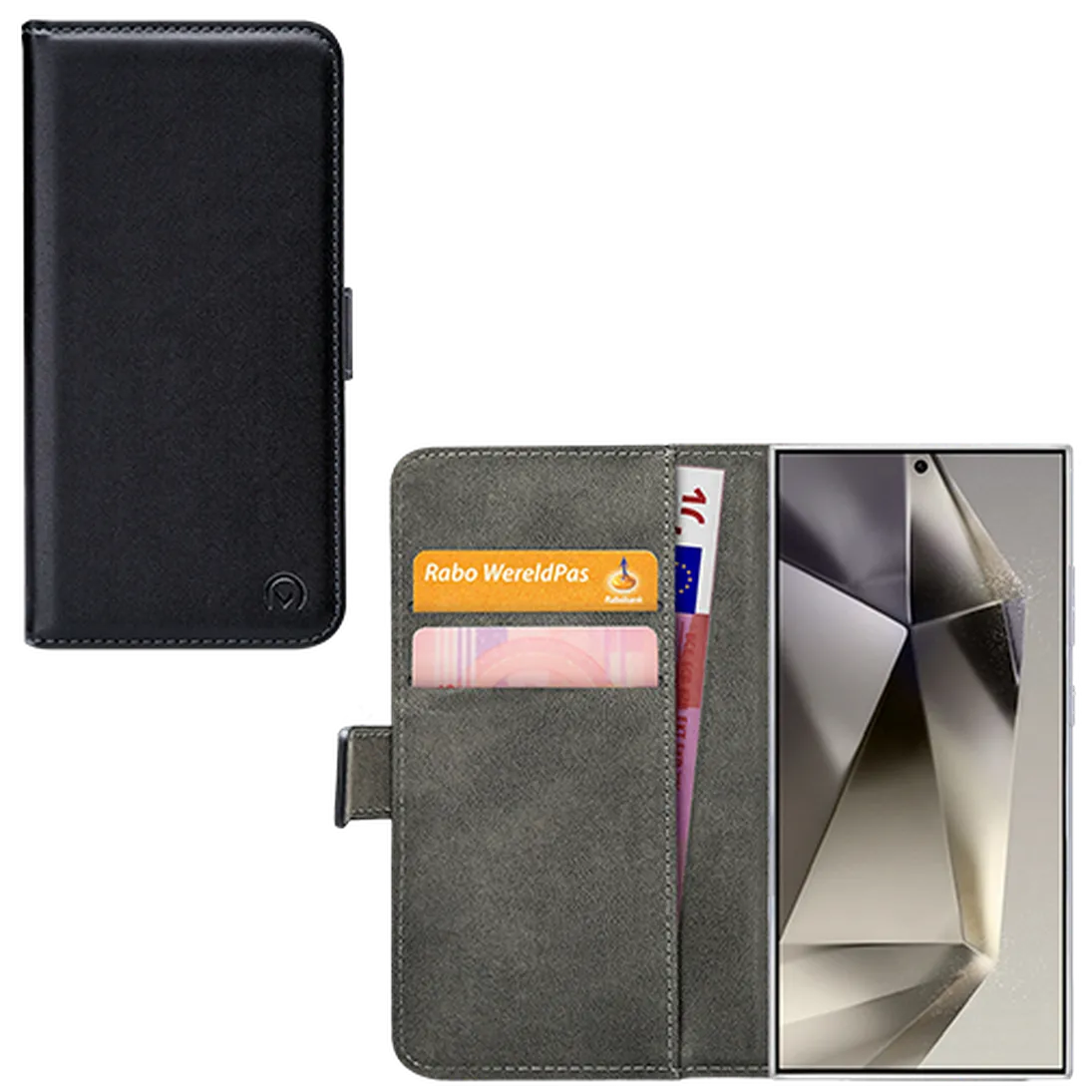 Mobilize Mobilize PU-leer Book Case Zwart voor Samsung Galaxy S24 Ultra