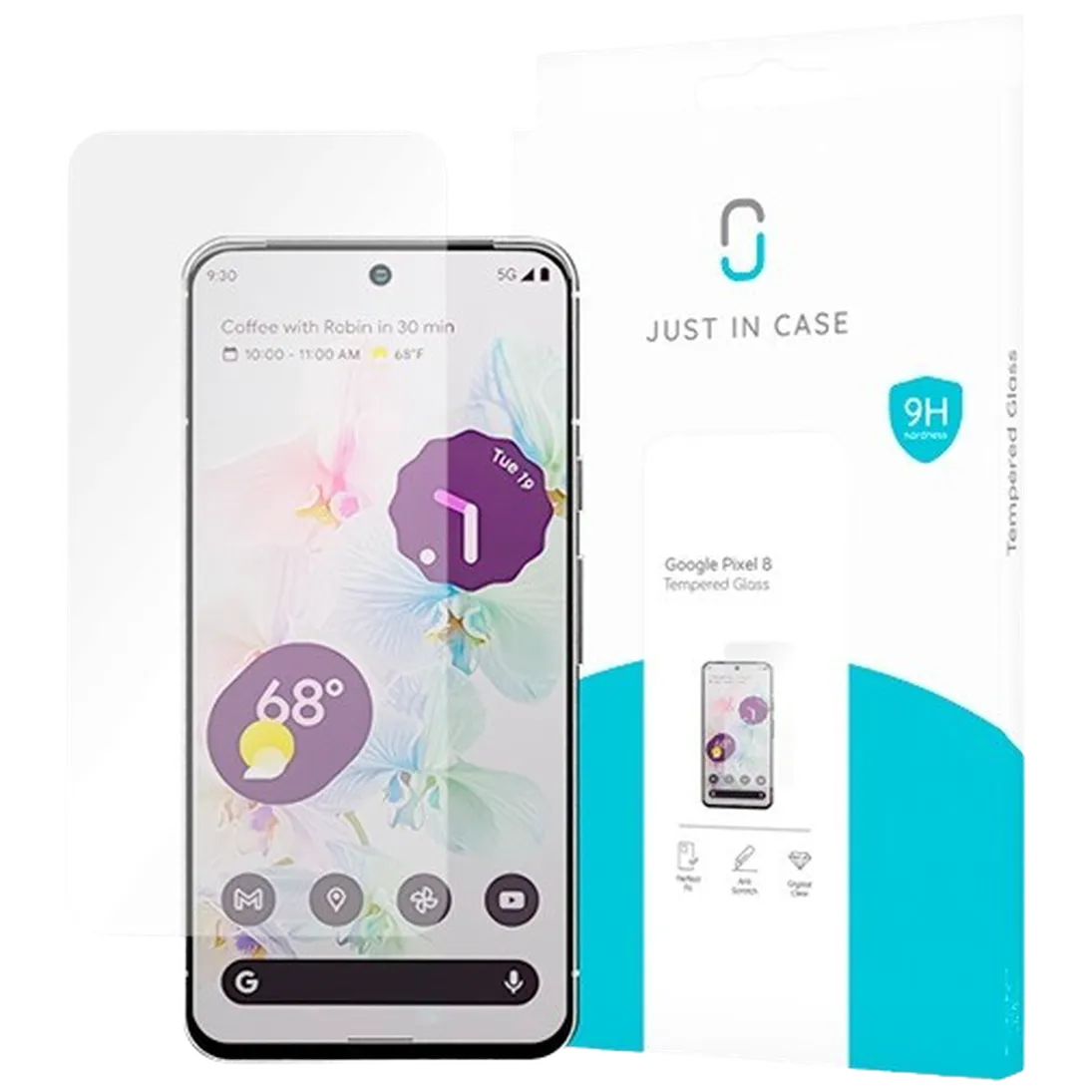 Mobilize Mobilize Gehard Glas Clear Screenprotector voor Google Pixel 8