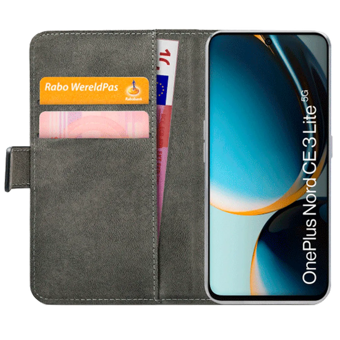 Mobilize Mobilize PU-leer Book Case Zwart voor OnePlus Nord CE 3 Lite 5G